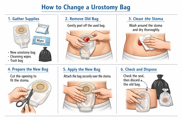 How to Change a Urostomy Bag​